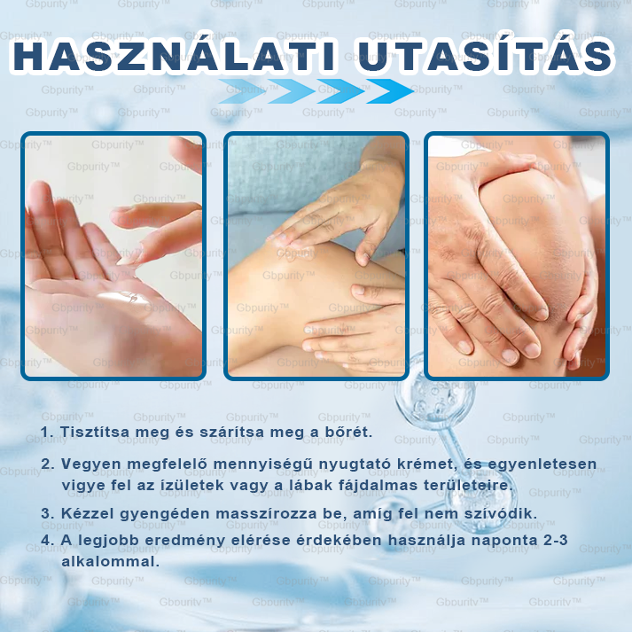 🪶Gbpurity™ Hialuronsavas Ízületi Regeneráló Krém👩⚕️(Átfogó kezelés az ízületi gyulladásra, idegfájdalomra, izomfájdalomra)