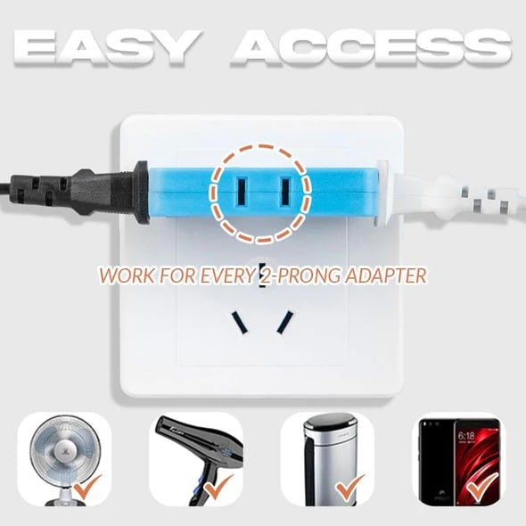 (đ„Last Day Promotion - 50% off)180 Degrees Rotatable Socket Converter