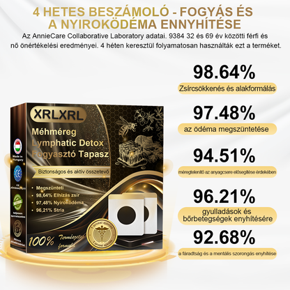 ⭐⭐⭐⭐⭐70% kedvezmény - [CE Tanúsítás] 🐝XRLXRL® Méhméreg Lymphatic Detox Fogyasztó Tapasz🔥